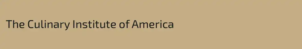 The Culinary Institute of America
